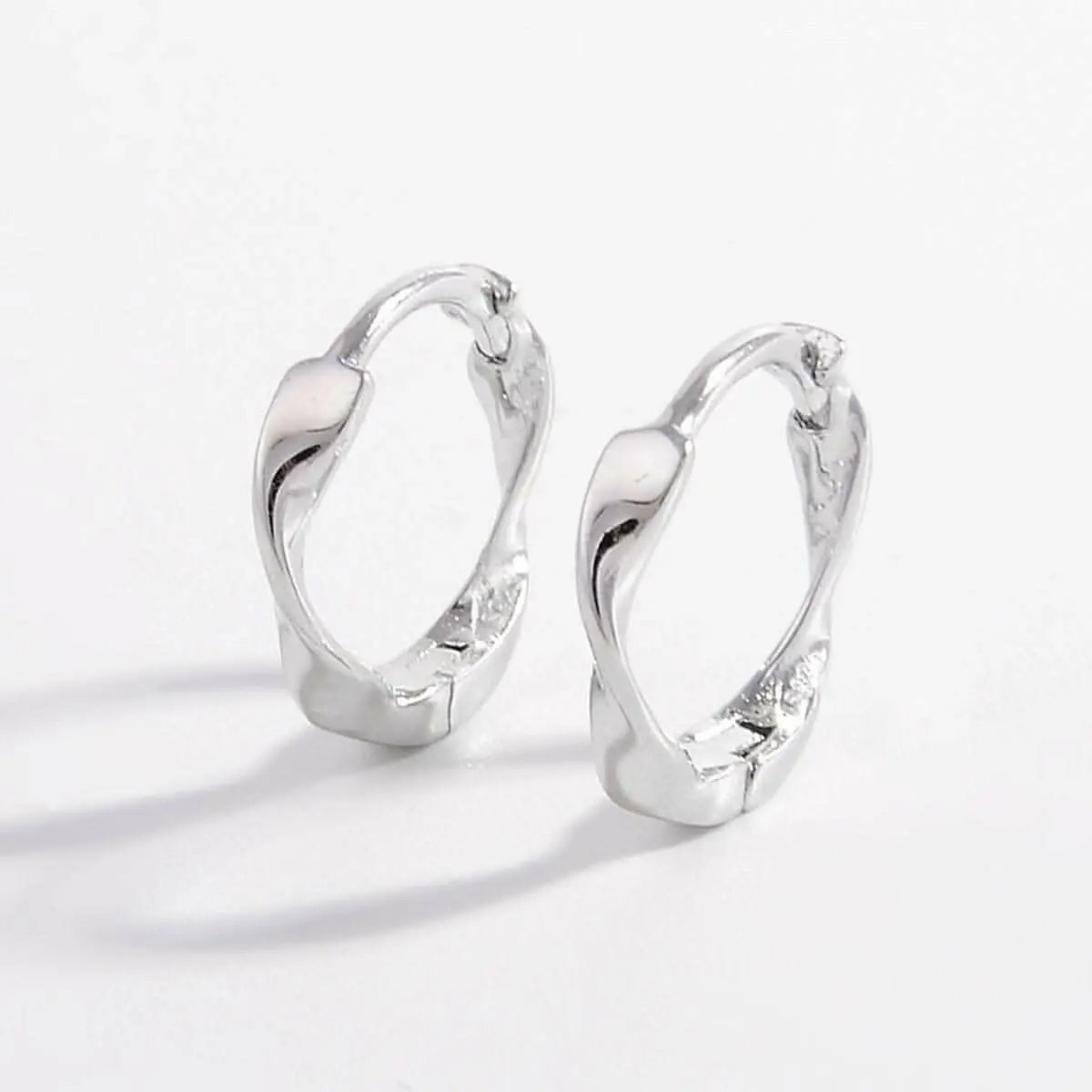 Sterling silver hoop earrings - Love Salve